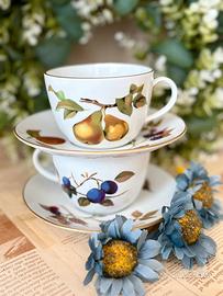 Tazza breakfast porcellana inglese Royal Worcester