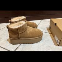 Ugg ultra mini platform tg 37 cammello beige