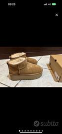 Ugg ultra mini platform tg 37 cammello beige
