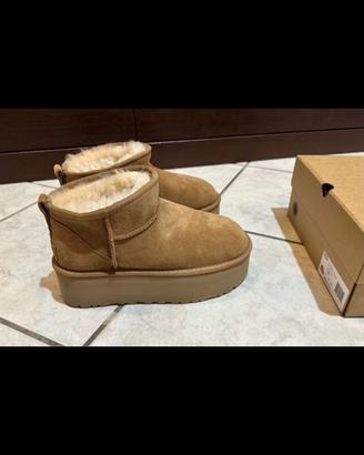 Ugg ultra mini platform tg 37 cammello beige