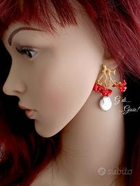 Orecchini due in uno, leggi bene, nuovi