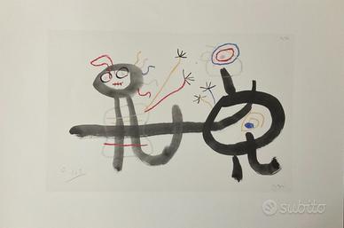Joan Mirò Litografia edizione limitata