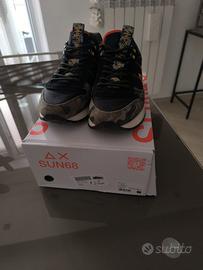 Scarpe SUN68 nere e verde militari taglia 44