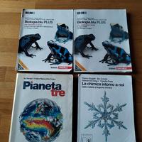 Libri scolastici biologia chimica pianeta scienze