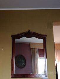 Specchio in legno antico di fine800ma restaurato 