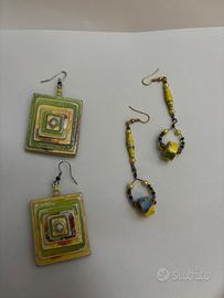 set orecchini artigianali