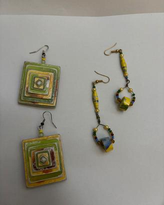set orecchini artigianali
