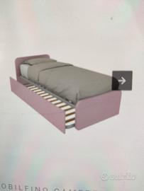 letto singolo con letto estraibile 