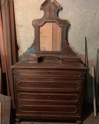 CASSETTIERA CON SPECCHIO