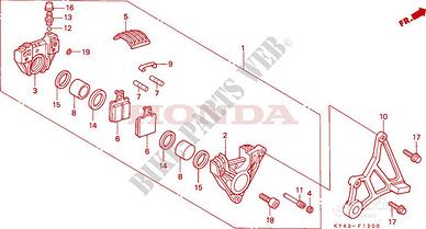 FRENO POSTERIORE HONDA NSR 125 R