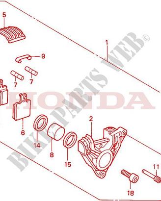 FRENO POSTERIORE HONDA NSR 125 R