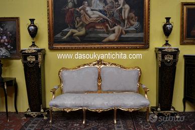 Coppia di colonne stile Impero Boulle