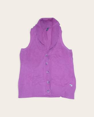Maglioncino gilet viola 