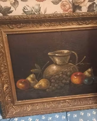 Quadro natura morta con cornice - fine 1800