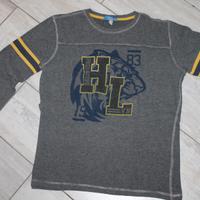 T-shirt grigia maniche lunghe