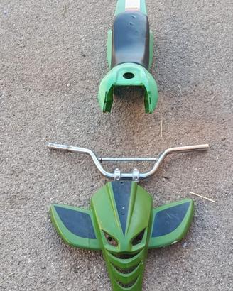 Plasticheverdi+manubrio  mini quad 50cc
