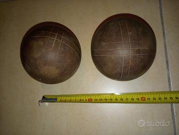 Bocce in legno da gara anni '50