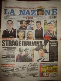 GIORNALE ORIGINALE: STRAGE DI NASSIRIJA 2003