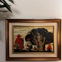 Quadro Multiplo Fiume "I messicani" 1980 Originale