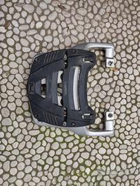 Piastra GIVI Monokey + portapacchi Transalp 650