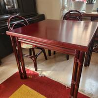 Tavolo da pranzo legno massello con 6 sedie tonet