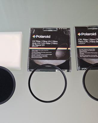 Filtro ND 1000, Polarizzatore e filtro UV 77mm