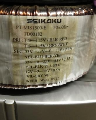 coppia trasformatori toroidali 1000 W