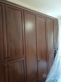 armadio legno 6 ante comodo e spazioso