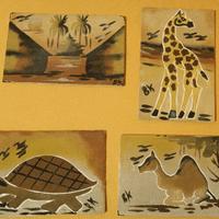 Quadri fatti con sabbia africana 