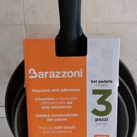 set 3 padelle Barazzoni Grigex per induzione