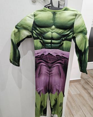 Costume carnevale Hulk bambino 5-6 anni
