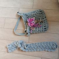 Borsa e sciarpina uncinetto