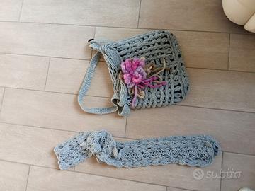 Borsa e sciarpina uncinetto