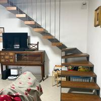 Scala interna a giorno acciaio-legno a Rieti