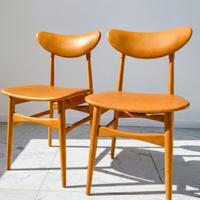 Set 2 sedie Vintage Scandinave, anni '70