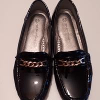 Mocassini in vernice