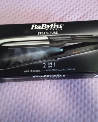 Piastra BaByliss Steam Pure 2 in 1 con vapore