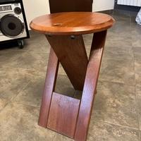 Sgabello Bankotte di Butzke in legno, pieghevole