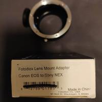Adattatore  obiettivi Canon eos x Sony mirrorless