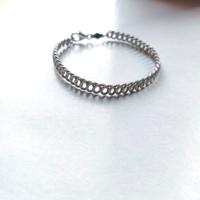 bracciale argento morbido a rondelle vintage