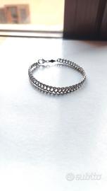 bracciale argento morbido a rondelle vintage