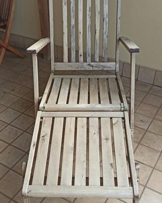 Sdraio / lettino in legno