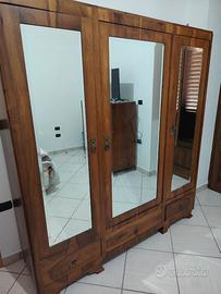 Camera da letto in legno di castagno