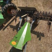 Motocoltivatore con barra falciante bilama