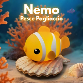 LAMPADA SILICONE FORMA DI PESCE PAGLIACCIO NEMO