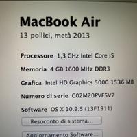 Macbook air 2013