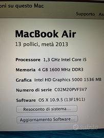 Macbook air 2013