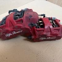 Pinze rosse ant e post alfa romeo giulia