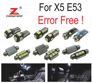 KIT 20 LAMPADE LED INTERNE BMW X5 E53 2000-2006