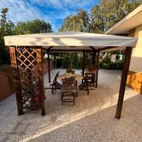 Gazebo in legno massello 3x3